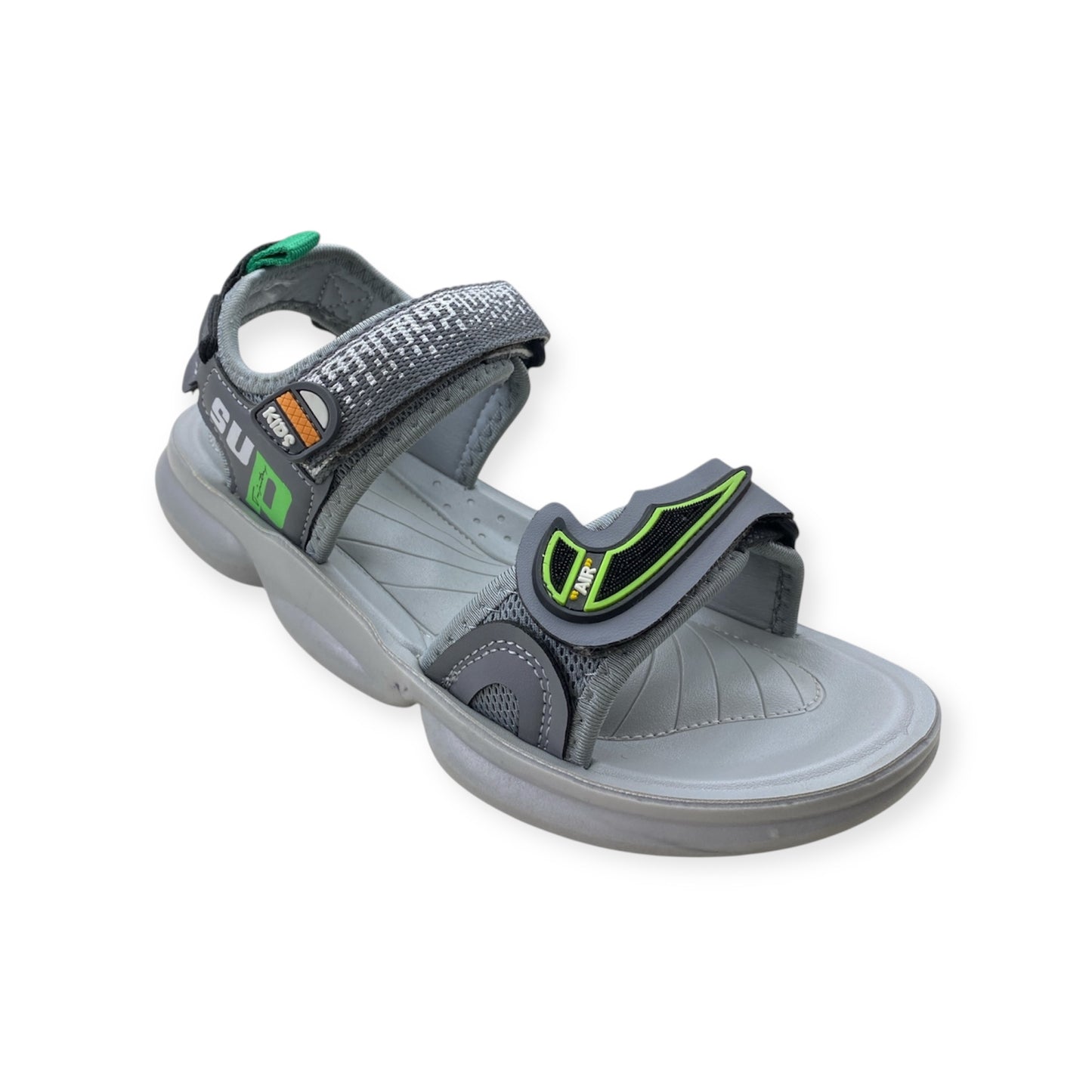 Imported Open-Toe Velcro Strap Sandal with Cushioned Footbed