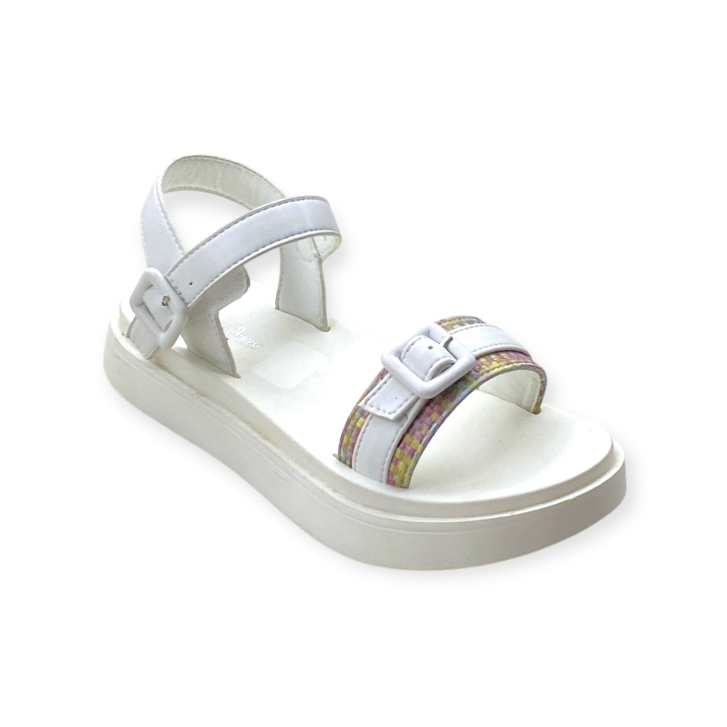 Imported Buckle Strap Girls Sandal with Cushioned Sole for Comfort