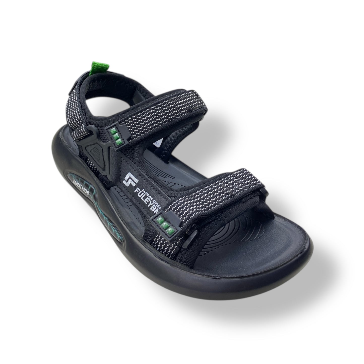 Adjustable Outdoor Sandals with Cushioned Sole and Velcro Straps
