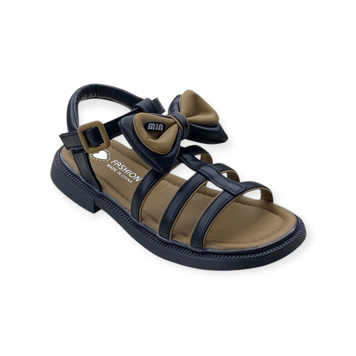 Imported Girls Sandal - Bow Accent, Cushioned Sole & Secure Straps