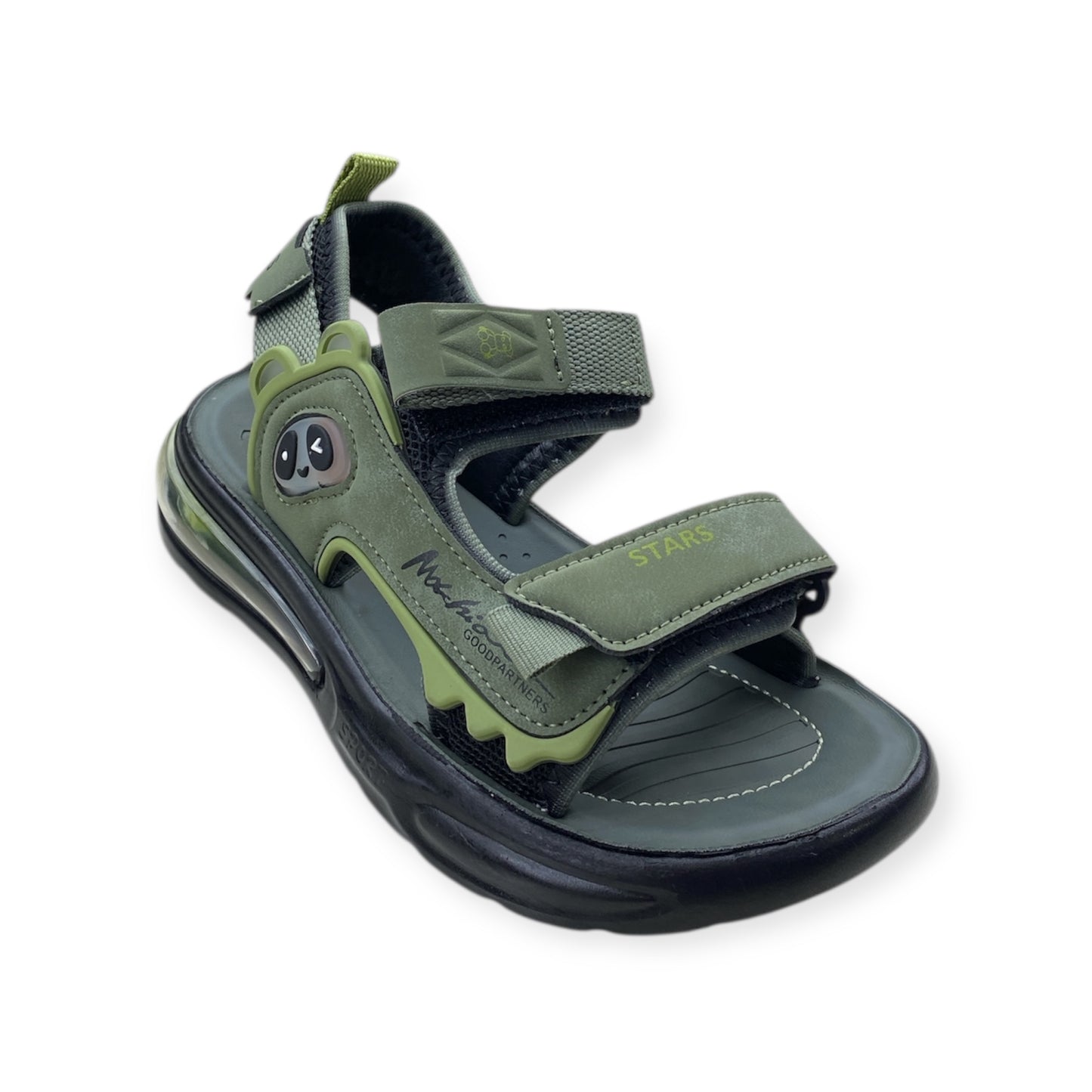 Imported Velcro Strap Kids Sandals - Rugged Sole & Nerdy Design