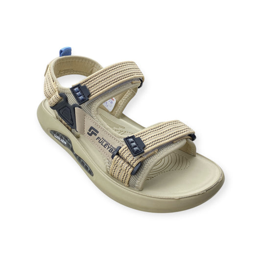 Adjustable Outdoor Sandals with Cushioned Sole and Velcro Straps