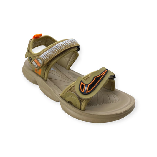 Imported Open-Toe Velcro Strap Sandal with Cushioned Footbed