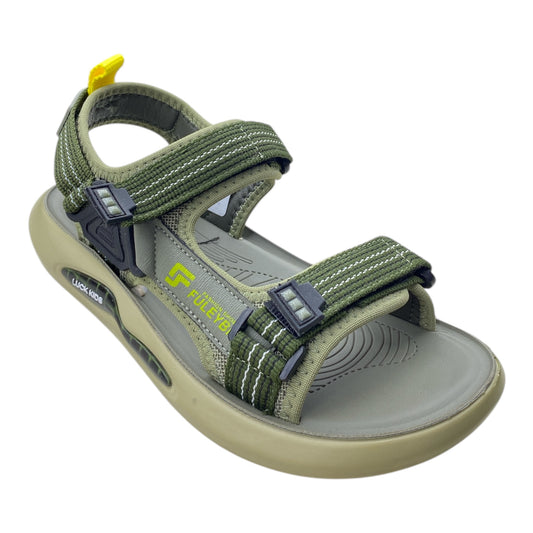 Adjustable Outdoor Sandals with Cushioned Sole and Velcro Straps